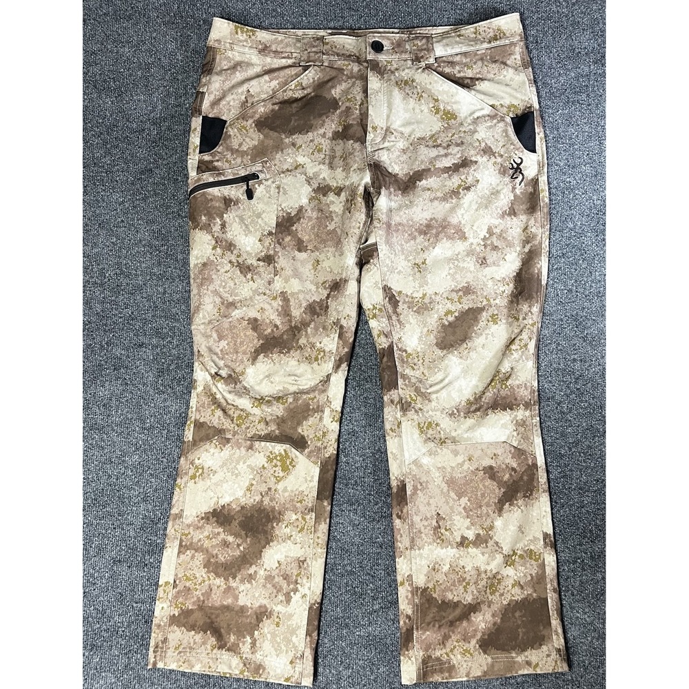 Browning Hell's Canyon Speed Javelin Soft Shell Pants Men's Camo Size 42
